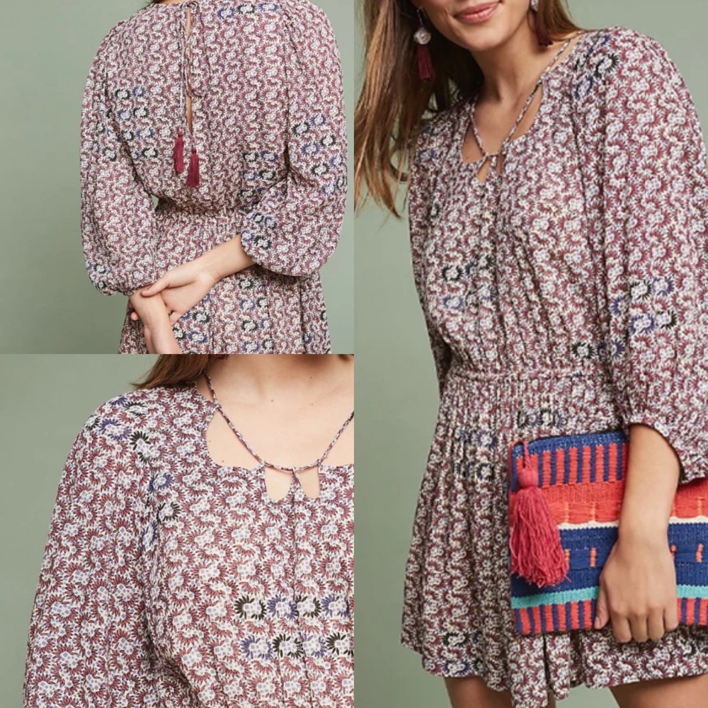 NEW! Anthropologie Holding Horses Printed AnnaMaria Romper Size XS